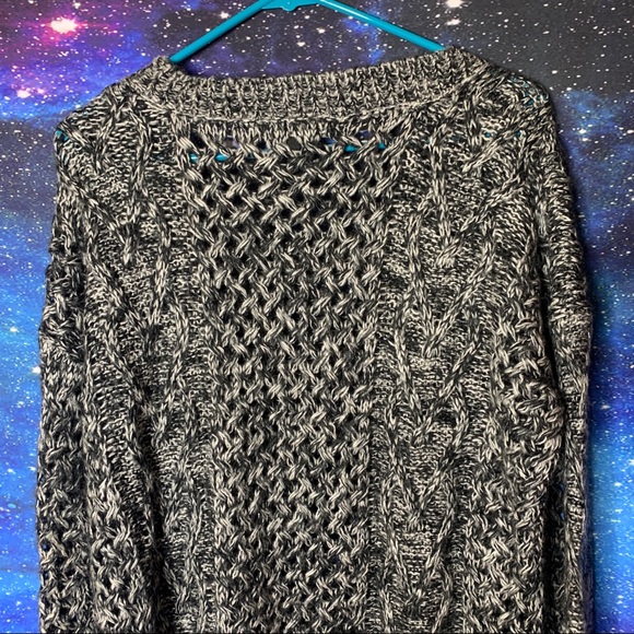 Foreign Exchange- Oversized Sheer Knit Sweater S - Picture 5 of 10